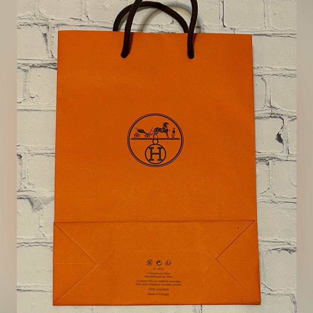Hermès Leather Globe-Trotter PM Agenda / Passport Holder & Shopping Bag - EUC - Picture 12 of 12
